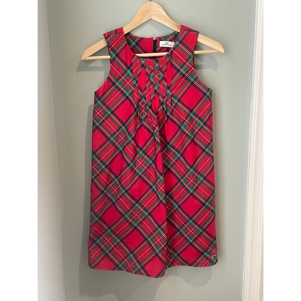 Vineyard Vines Girls Plaid‎ Dress- Size 10